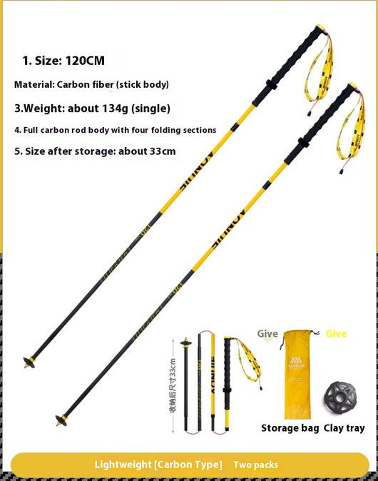 Bastón de Trekking Plegable en Fibra de Carbono - Image 17