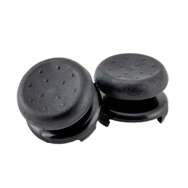 Two black ABS thumb grip extenders for PlayStation 4 controllers, featuring a textured surface for enhanced grip. - Image 7