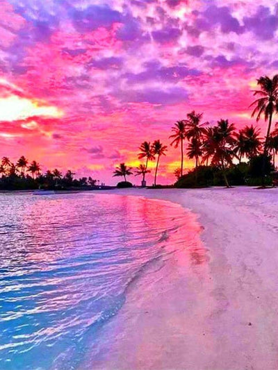 Cuadro de Diamantes Atardecer Paisaje - Kit DIY con Pegatinas Brillantes - Image 12