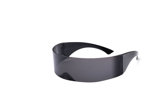 Gafas de Sol Wrap Unisex Marco Negro - Estilo Futurista Oversized - Image 4