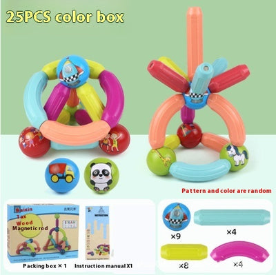 Juego de Construcción Magnética Grande para Aprendizaje Temprano - Bloques Variados DIY - Image 15