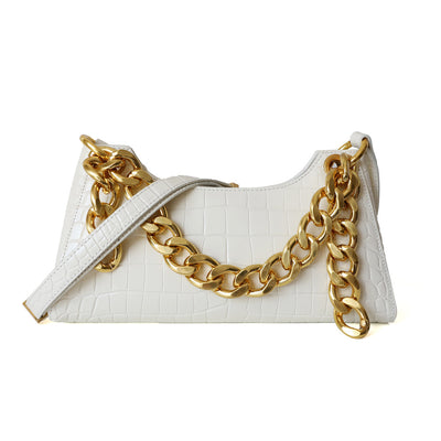 Bolso Bandolera Asimétrico de Cuero Genuino para Mujer - Image 12