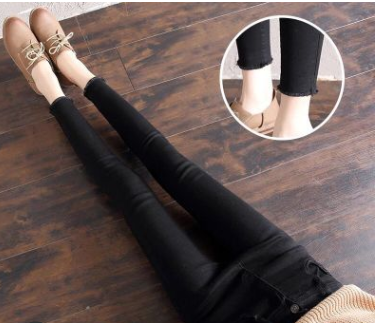 Pantalones Ajustados de Cintura Alta