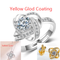 925 Sterling Plateado Necklace For Women Forever Heart AAA Zircon Mosaic Necklaces & Pendants Gift Yellowgold Set