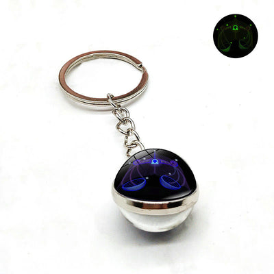 Llavero de Esfera de Cristal Luminoso con Zodiaco - Image 12