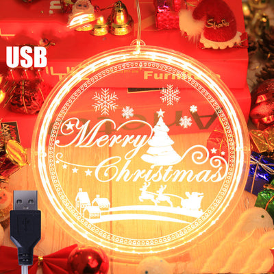 Lámpara Colgante 3D LED Navideña para Decoración del Hogar - Image 20
