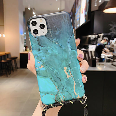 Funda para iPhone con Patrón Mármol y Cordón Ajustable - Image 18