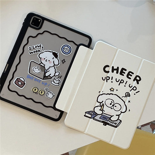 Funda Protectora Acrílica para Tablet con Diseño de Perro Reparador y Soporte para Lápiz - Image 9