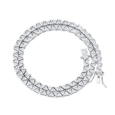 Pulsera de Circón Geométrico Triangular 5MM - Image 4