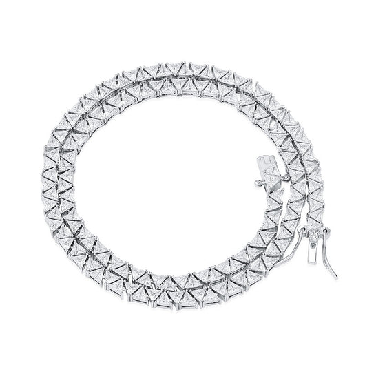 Pulsera de Circón Geométrico Triangular 5MM - Image 4