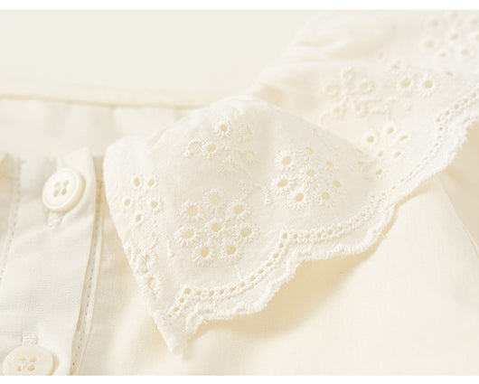 Conjunto Infantil Primavera: Blusa Denim y Falda Manga Larga - Image 10