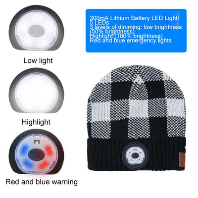 Gorro Bluetooth con Luces LED y Control de Música - Image 3
