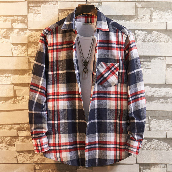 Camisa de Franela Casual para Hombre