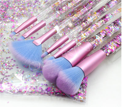 Kit Profesional de Brochas de Maquillaje con Estuche y Válvula de Flujo Líquido - Image 9