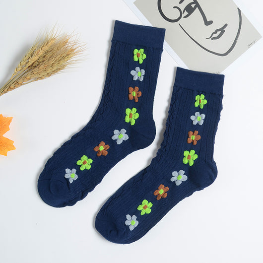 Calcetines Térmicos Flores Otoño Invierno - Calidez y Estilo - Image 6