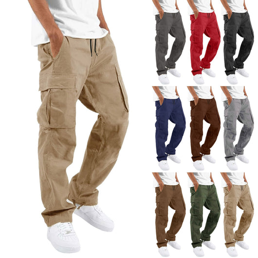 Pantalones Casuales con Múltiples Bolsillos y Cordón Ajustable - Image 75