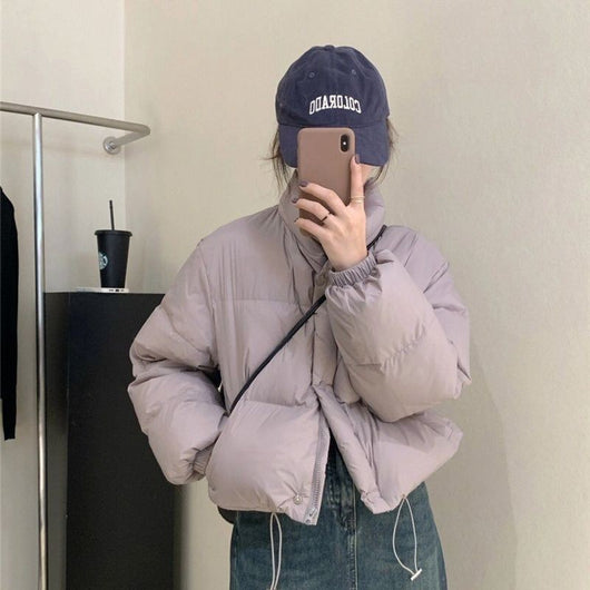 Abrigo Acolchado de Algodón para Mujer - Estilo Urbano Casual - Image 7
