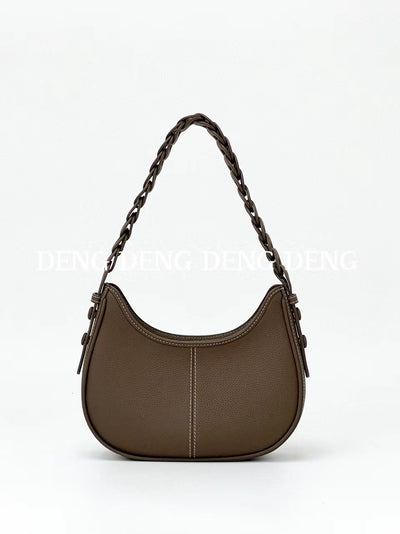 Bolso de Cuero Genuino Grano Litchi con Asa Simple - Image 10