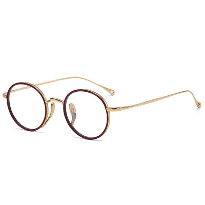 Lentes Retro de Titanio Puro - Marco Redondo Vintage - Image 3