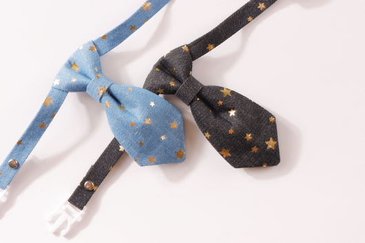 Collar Diseñador para Perros Pequeños y Medianos con Corbata Estrella Dorada Ajustable - Image 12