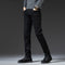 Pantalones Casuales Slim Stretch de Corte Recto para Hombre