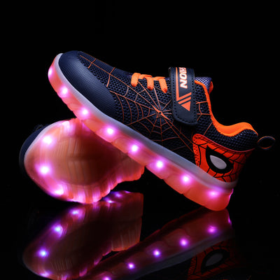 Zapatos LED con Carga USB para Niños - Luces Brillantes con Cierre de Velcro - Image 11