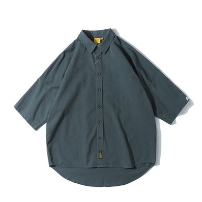 Camisa Japonesa de Color Liso para Hombre - Colección Verano - Image 5