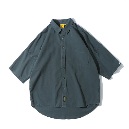 Camisa Japonesa de Color Liso para Hombre - Colección Verano - Image 5