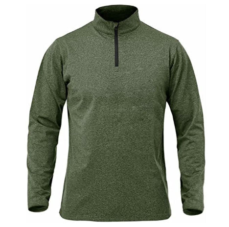 Polo Deportivo Hombre Manga Larga Elástico Transpirable Secado Rápido