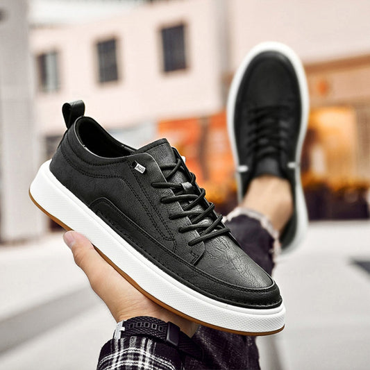 Tenis Casuales de Cuero para Hombre - Diseño Minimalista
