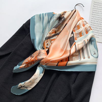 Pañuelo de Seda Grande Cuadrado para Mujer - Elegancia Atemporal - Image 19