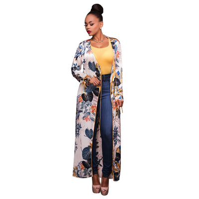 Cardigan Largo Elegante con Detalles Dorados - Blusa Versátil para Mujer - Image 5