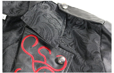 Abrigo Medieval Patchwork Retro para Hombre - Estilo Vintage Halloween - Image 11