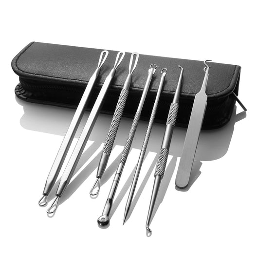 Set de 8 Agujas Extractoras de Acné en Acero Inoxidable