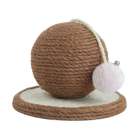 Rascador de Sisal para Gatos con Columna Cilíndrica y Bola de Desgaste - Image 9