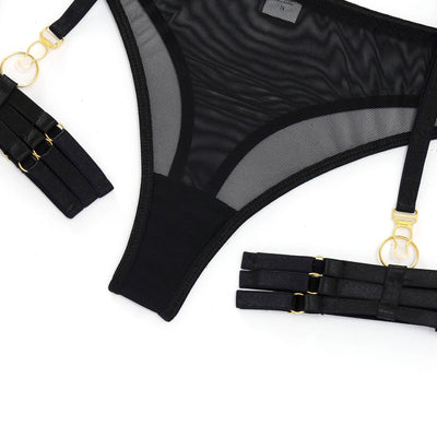 Conjunto de Lencería Sexy con Cinturón de Ligas de Tres Piezas - Image 22