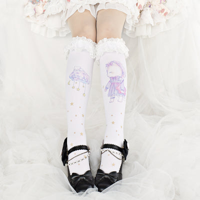 Calcetines de Encaje Delicado y Elegante