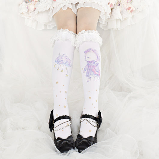 Calcetines de Encaje Delicado y Elegante