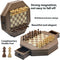 Ajedrez Magnético Octagonal de Madera - Puzzle 3D Inteligente