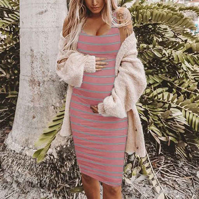Vestido Premamá a Rayas - Comodidad y Estilo - Image 3