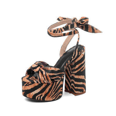Sandalias de Tacón Ultra Alto 14cm con Plataforma Impermeable - Tallas Grandes - Image 3