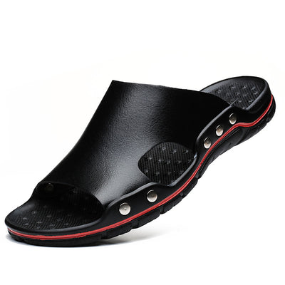 Sandalias de Cuero para Hombre Verano - Cómodas, Antideslizantes y Talla Grande - Image 11