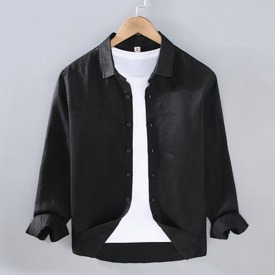 Camisa de Lino Puro para Hombre - Estilo Versátil Moderno - Image 6