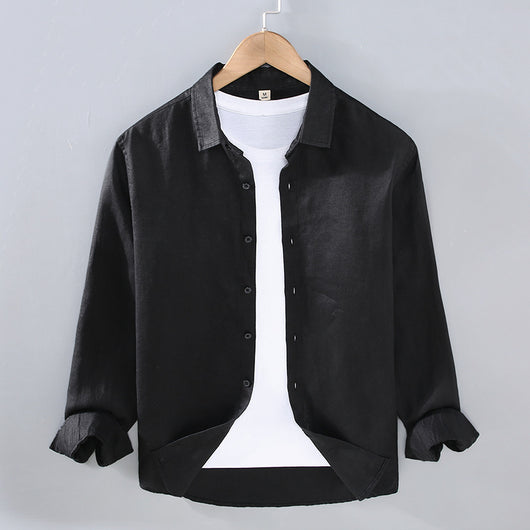 Camisa de Lino Puro para Hombre - Estilo Versátil Moderno - Image 6
