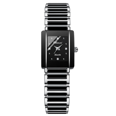 Juego de Relojes de Pareja con Diamante Cuadrado de Cuarzo - Image 17