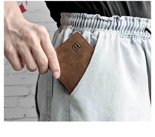 Billetera Vintage para Hombre con Acabado Esmerilado - Compacta y Elegante - Image 11