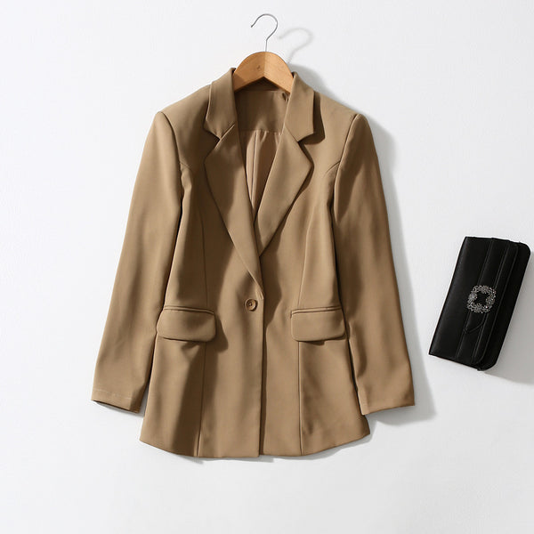 Blazer Suelto de Botón Único Antiedad para Mujer - Casual y Elegante - Image 4