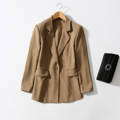 Blazer Suelto de Botón Único Antiedad para Mujer - Casual y Elegante - Image 4