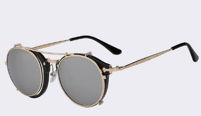 Gafas de Sol Espejo Dual con Funda - Unisex Vintage y Moderno - Image 7