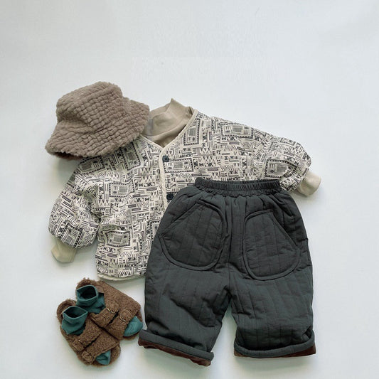 Pantalones Cortos de Algodón Retro para Niños - Corte Recto y Ligero